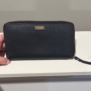Kate Spade Black Zip Wallet